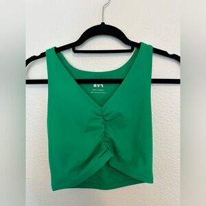 Joy Lab LoyLab Green Bike Shorts and Top Set Size M